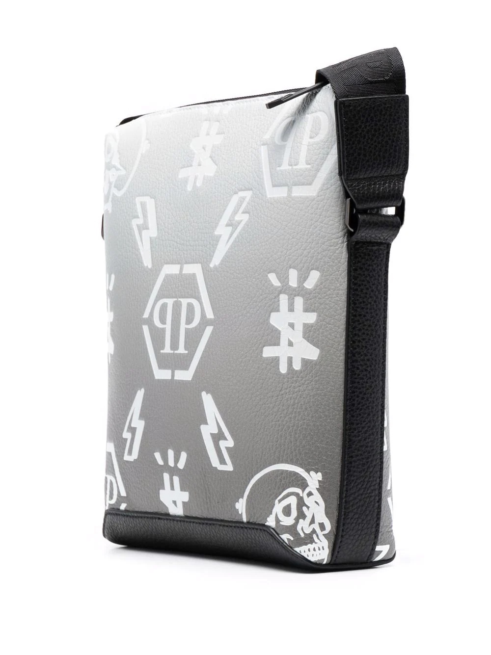 monogram-print leather crossbody - 3