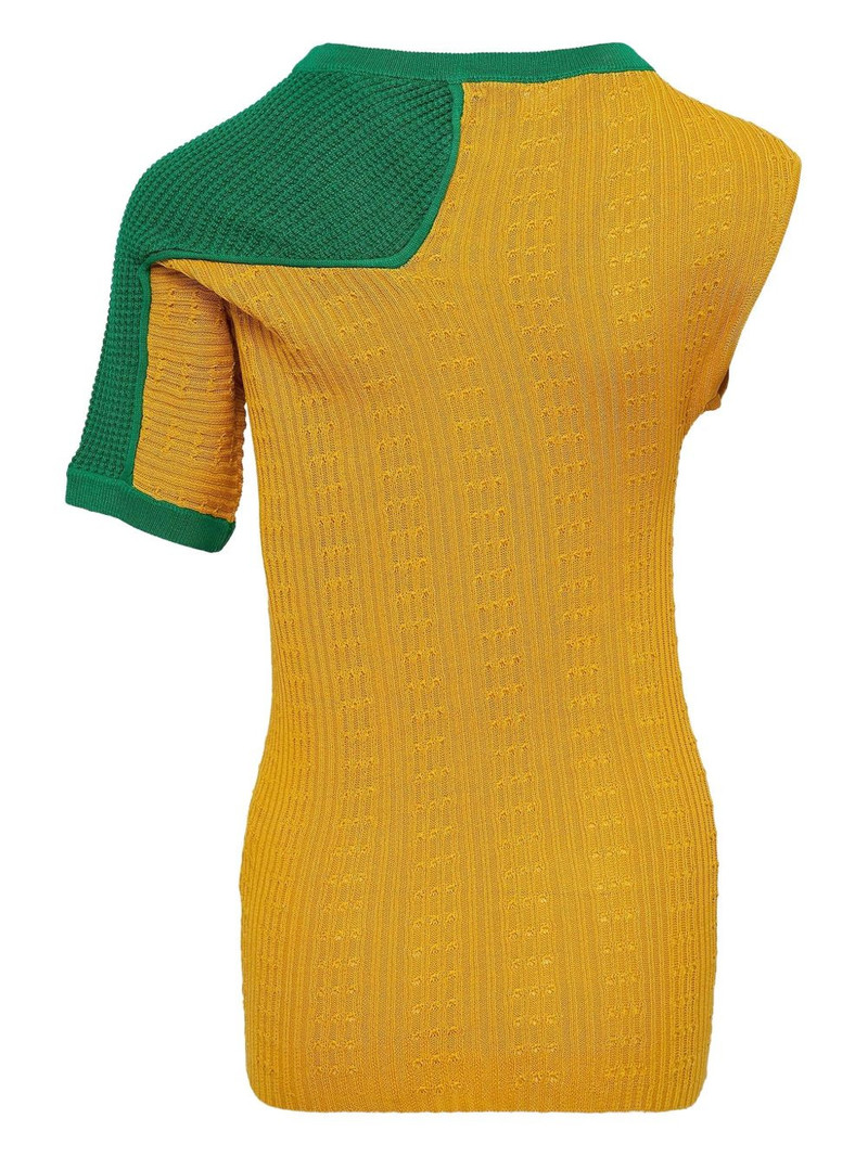 Kiko Kostadinov asymmetric knitted T-shirt outlook