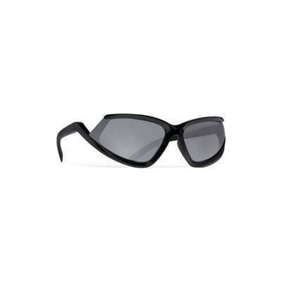 BALENCIAGA Side Xpander Cat Sunglasses  in Black outlook