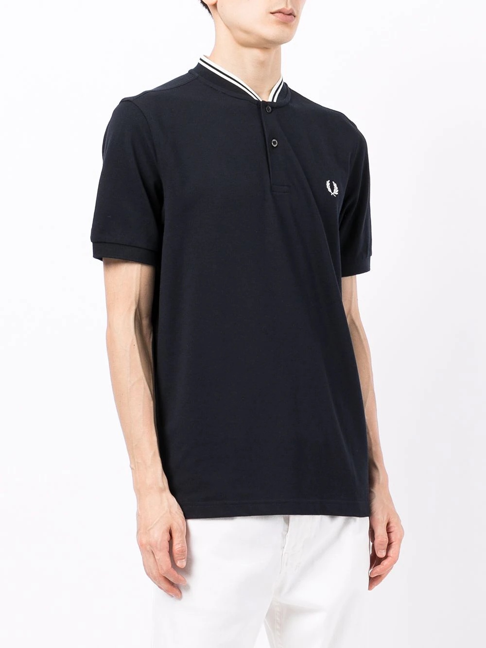 logo embroidered polo shirt - 3