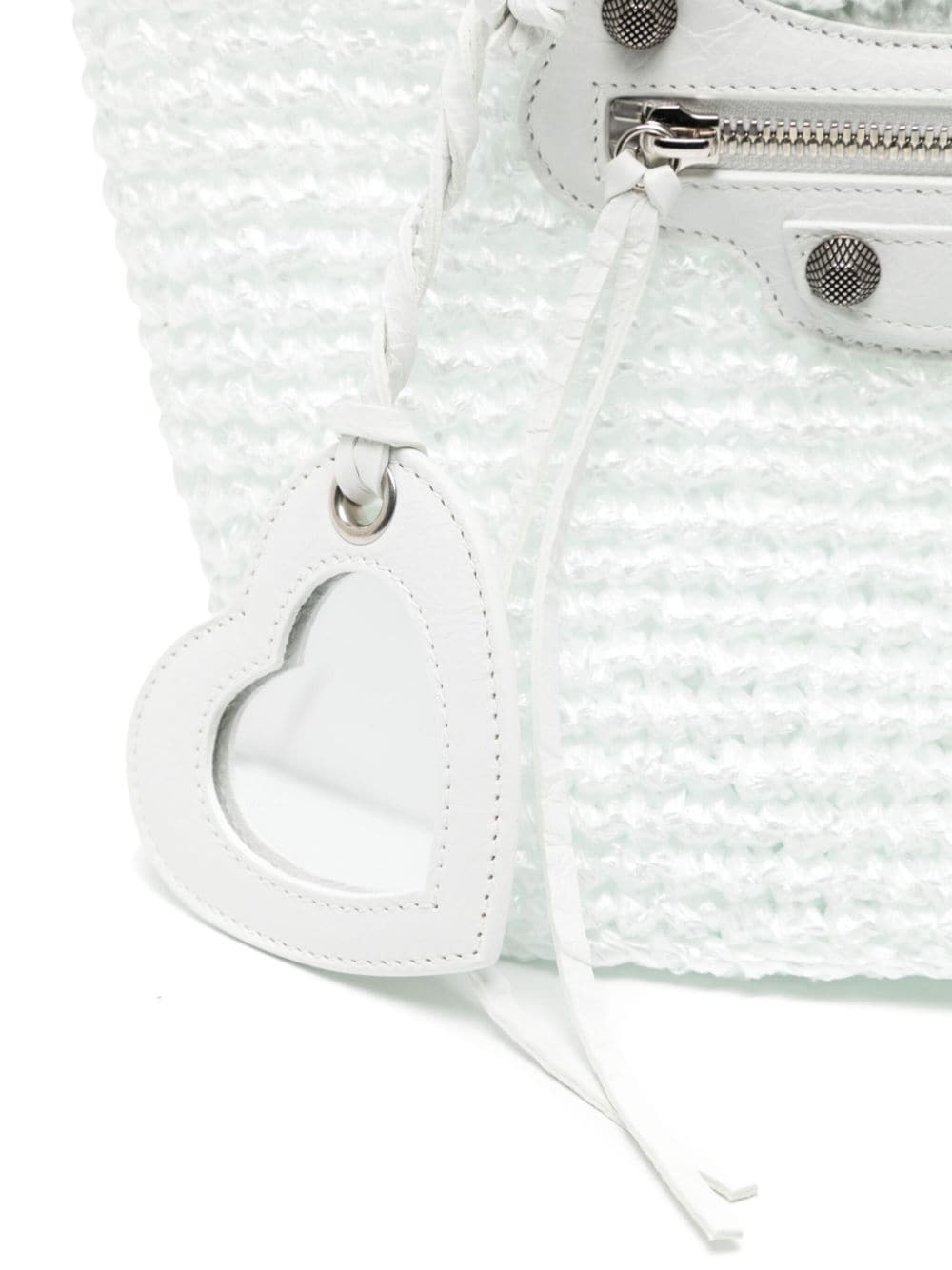 Le Cagole raffia-effect tote bag - 3