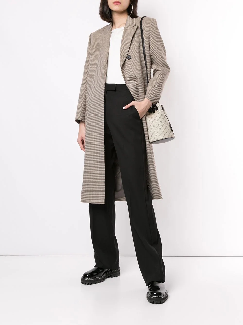 elasticated waist slim trousers - 3