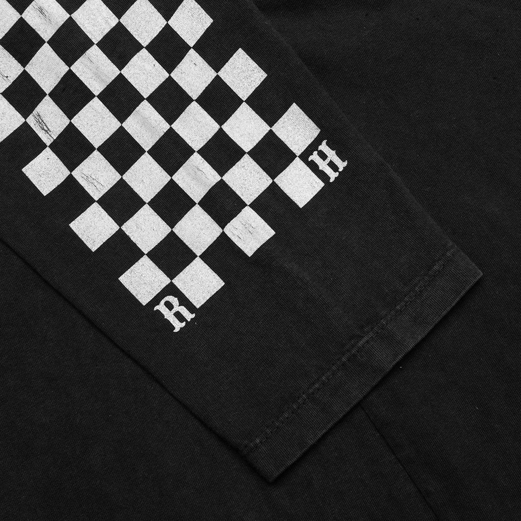 RHUDE CLASSIC CHECKER L/S TEE - BLACK - 4