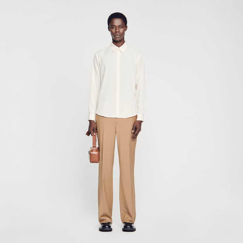 Sandro Pleated loose-fit shirt outlook
