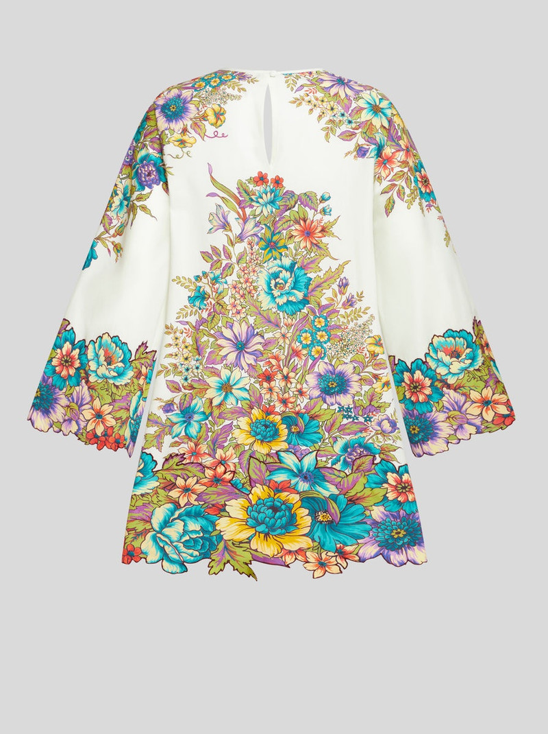 MINI DRESS WITH BOUQUET PRINT 5