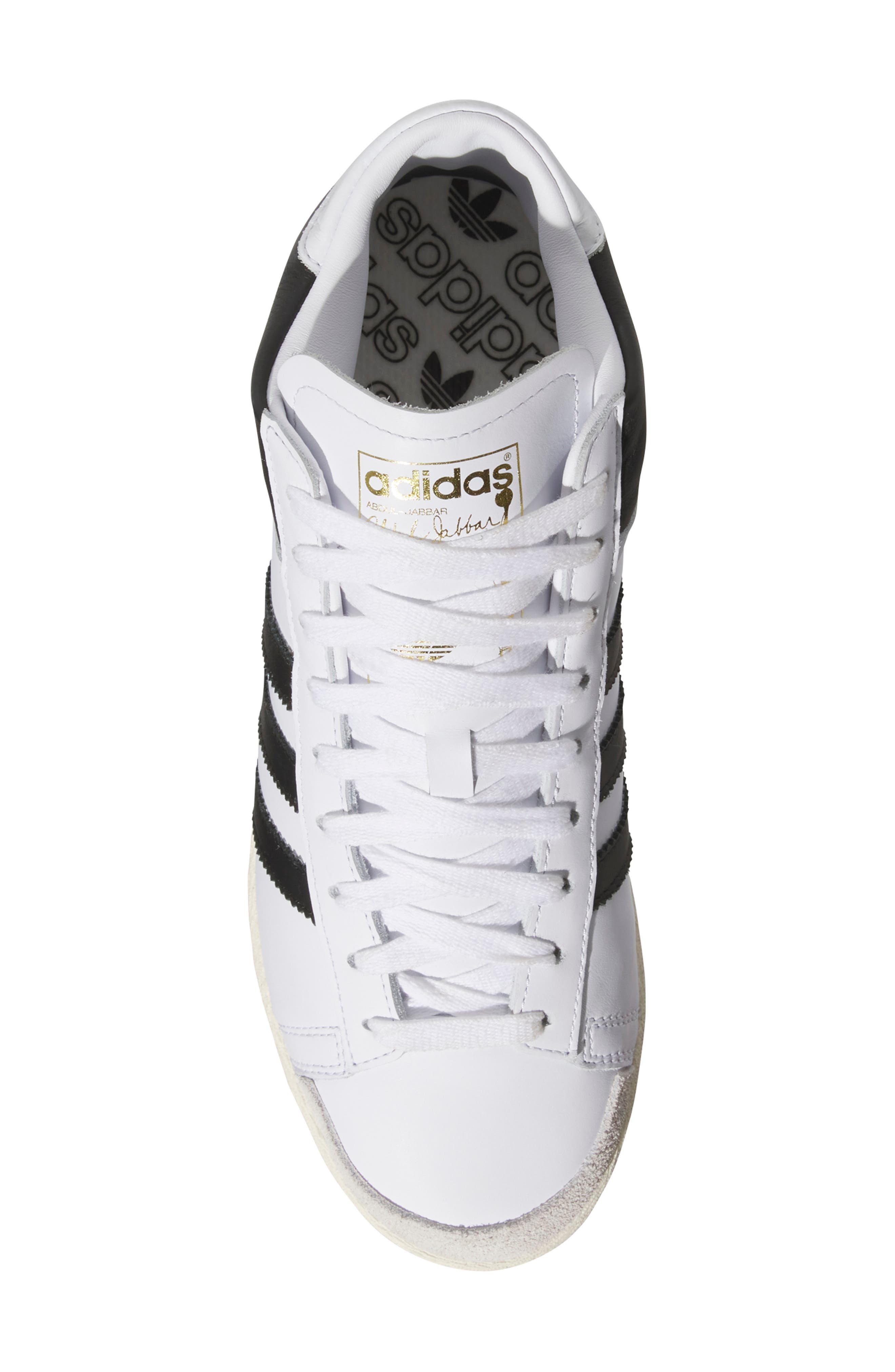 adidas Gender Inclusive Jabbar Hi Basketball Sneaker in White/Black/Off White at Nordstrom - 4