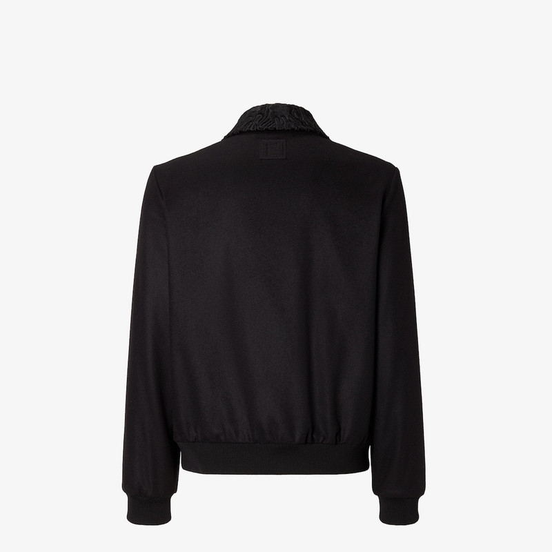 Blouson Black swakara and cashmere blouson 2