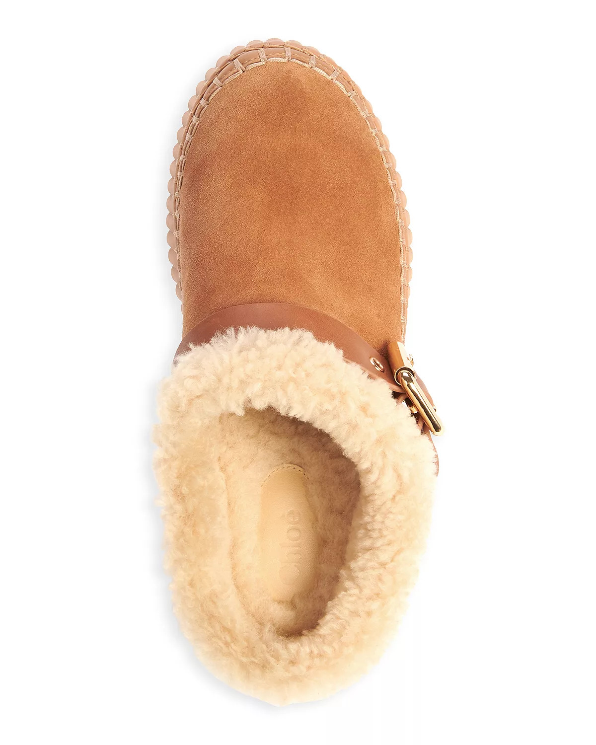 Women's Nama Shearling Lined Wedge Mules - 4