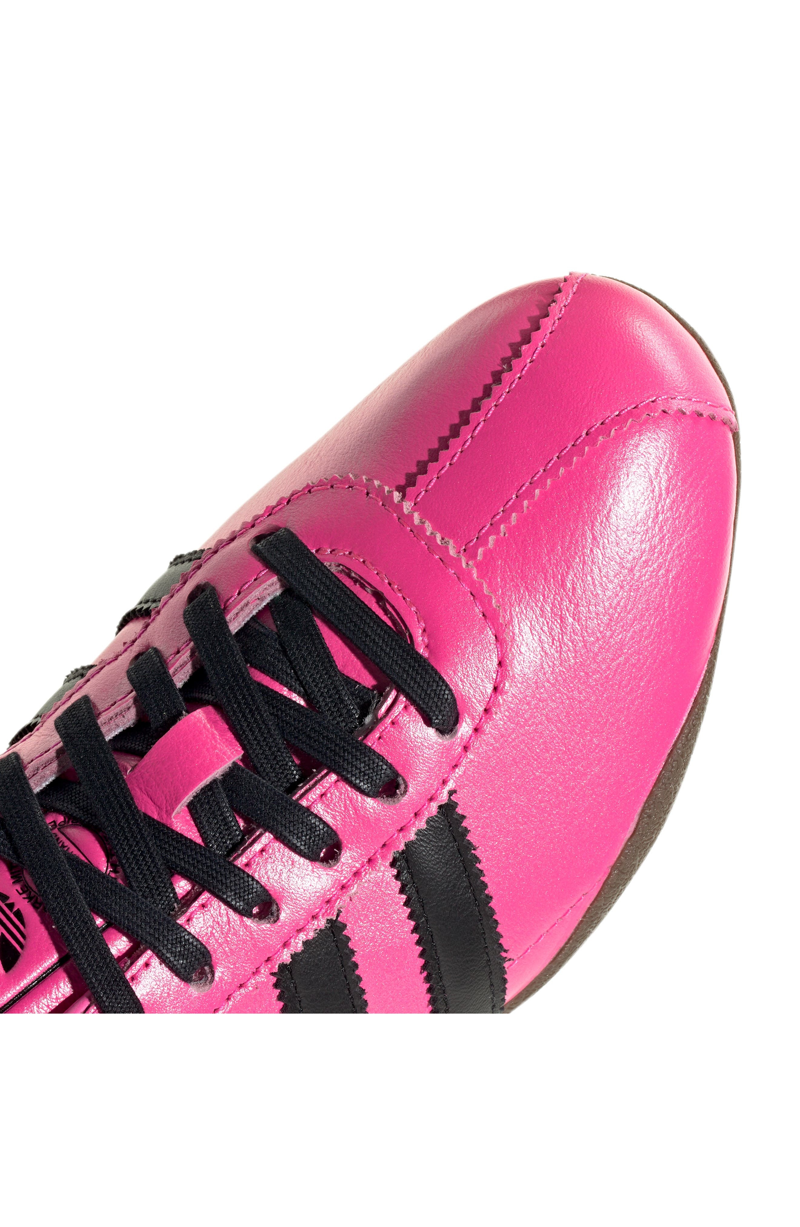adidas Tokyo Decon Low Top Leather Sneaker in Lucid Pink/Black/Gum at Nordstrom - 7