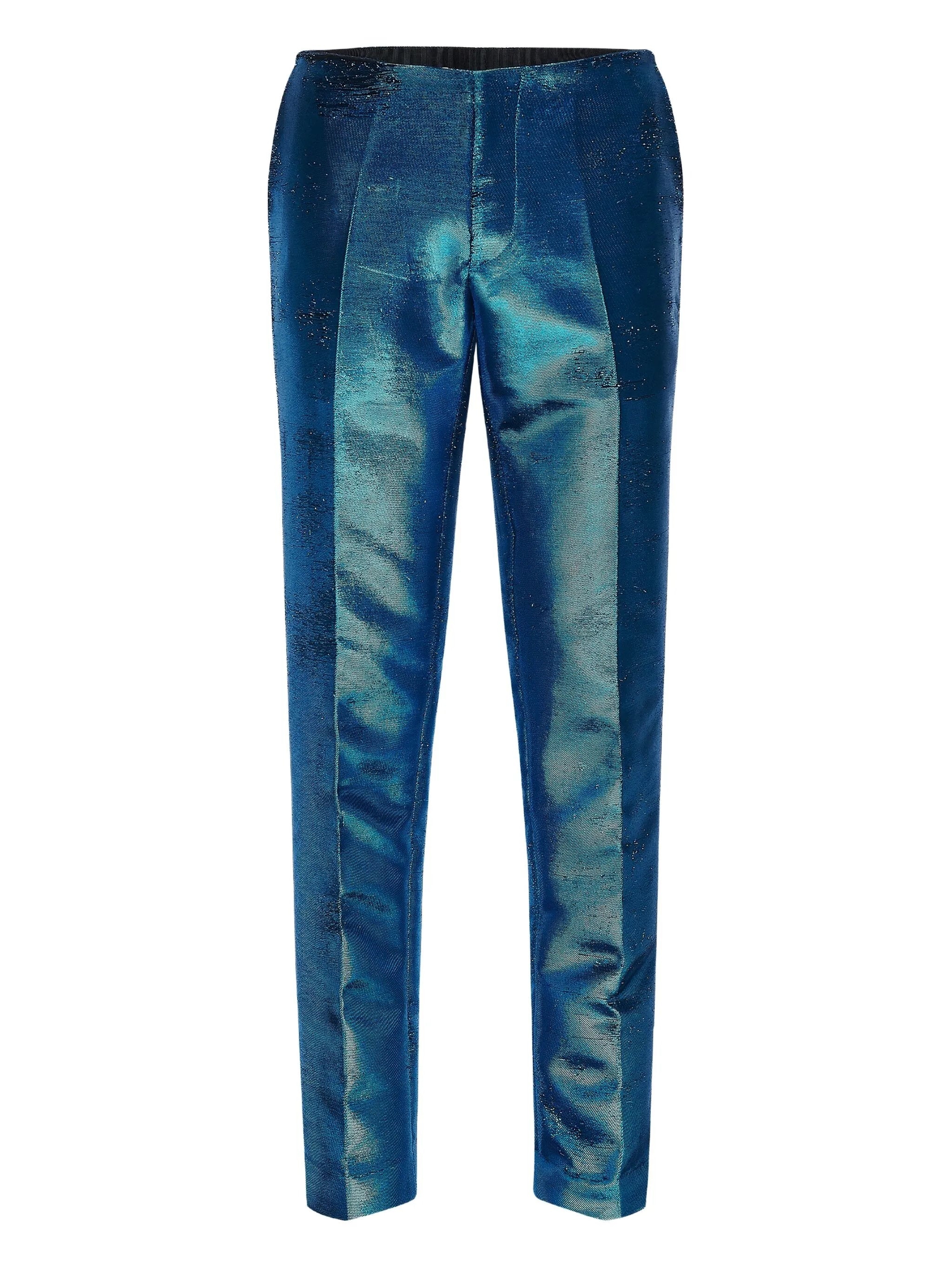 Mm6 Maison Margiela Metallic-finish Tailored Trousers - 6