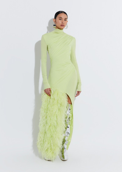 LAPOINTE Jersey Feather Dress outlook