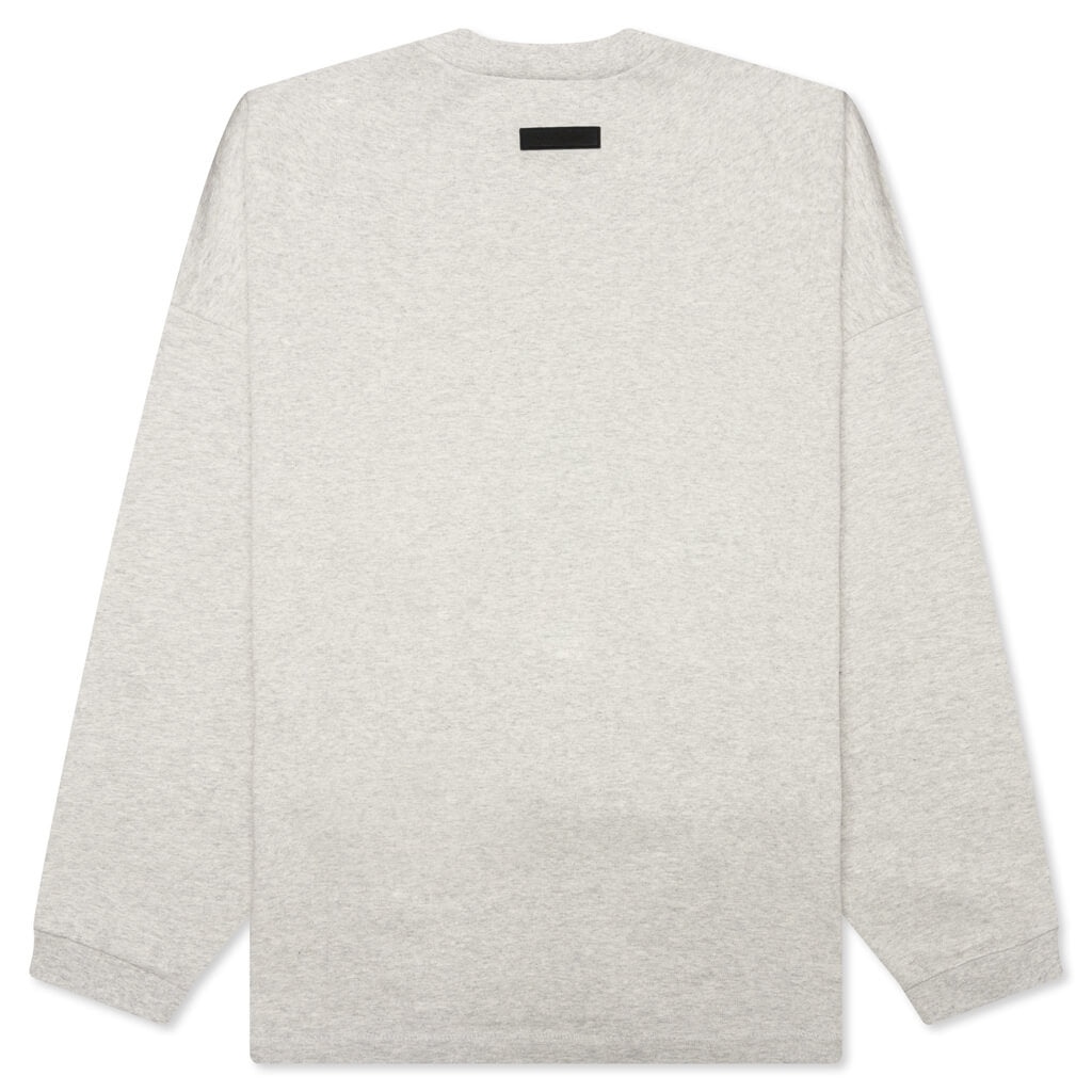 L/S T-SHIRT - LIGHT HEATHER GREY - 2