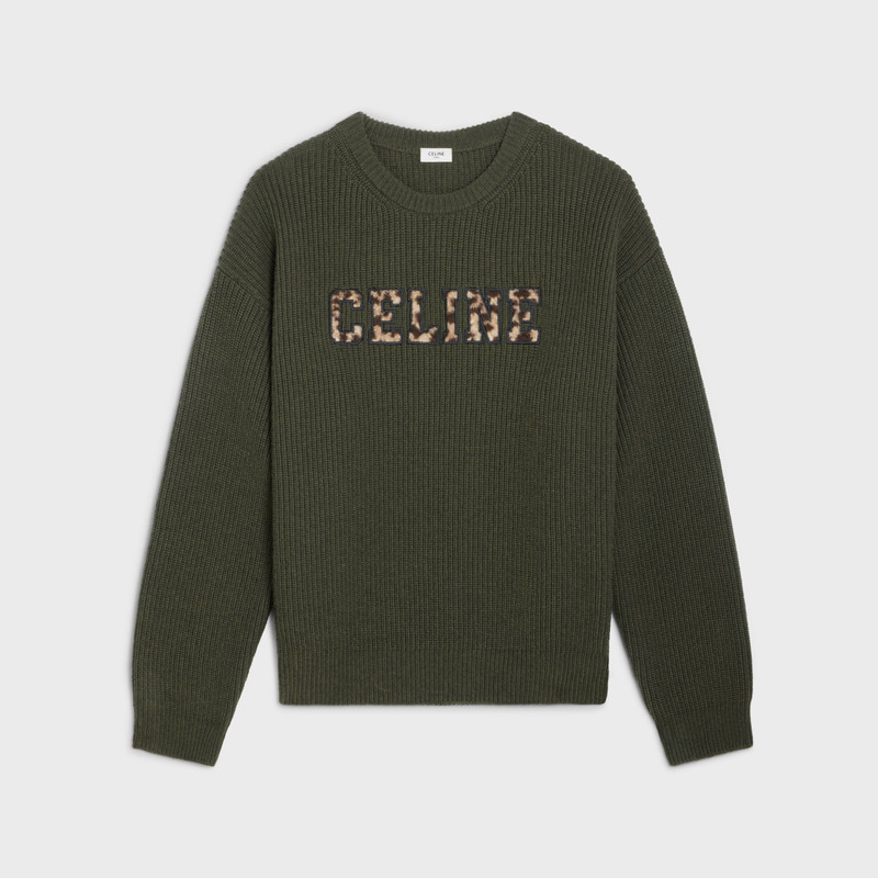 OVERSIZED CELINE SWEATER IN RIBBED WOOL 1