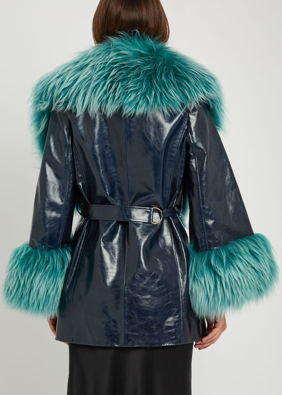 Chloe Shearling-embellished Leather Jacket - 3