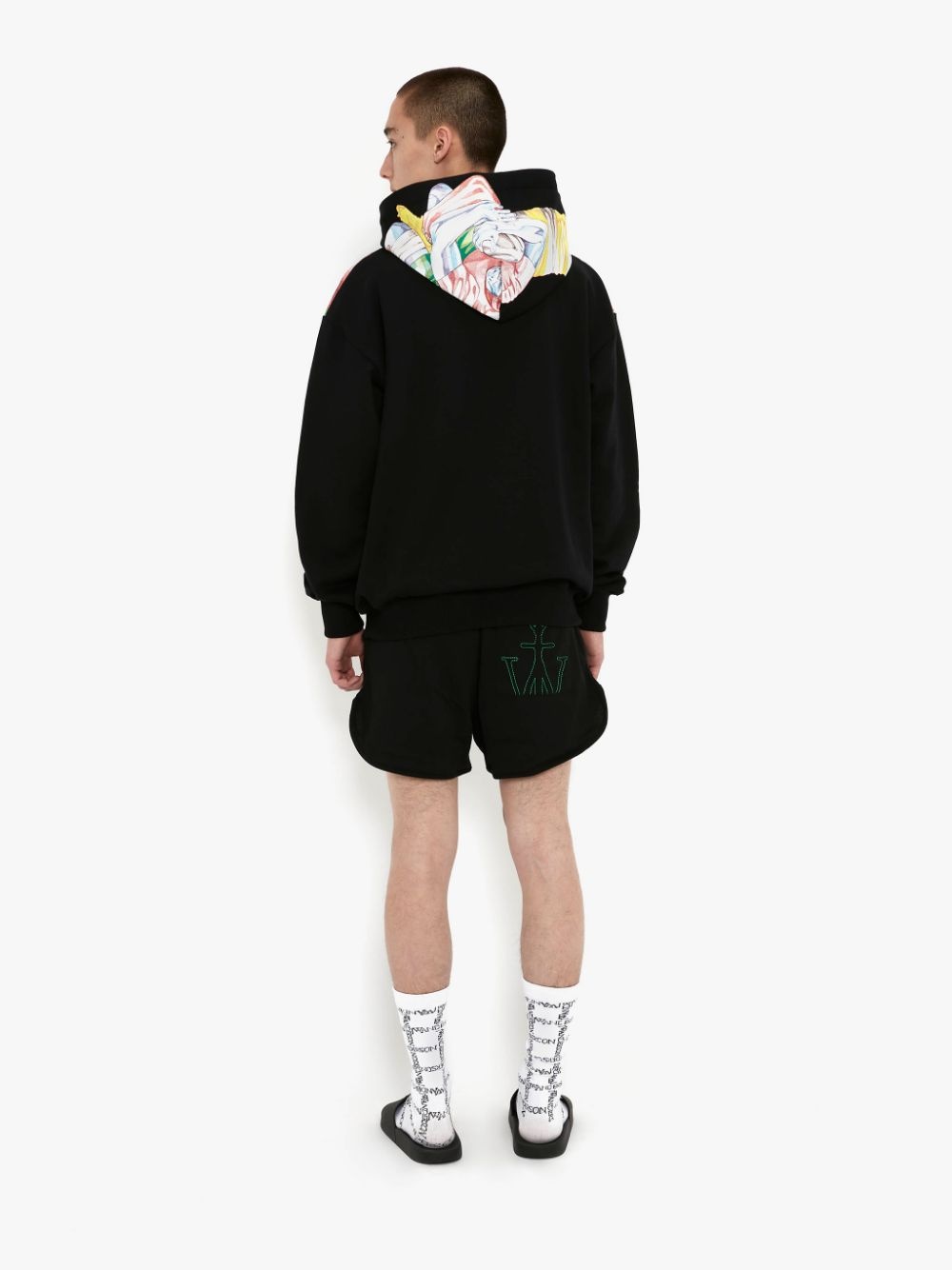 CLASSIC RUGBY PRINT HOODIE - 4