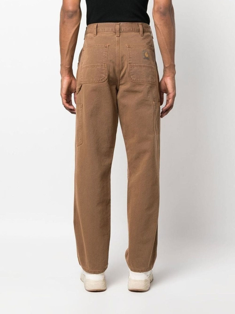 logo-patch straight-leg trousers 4