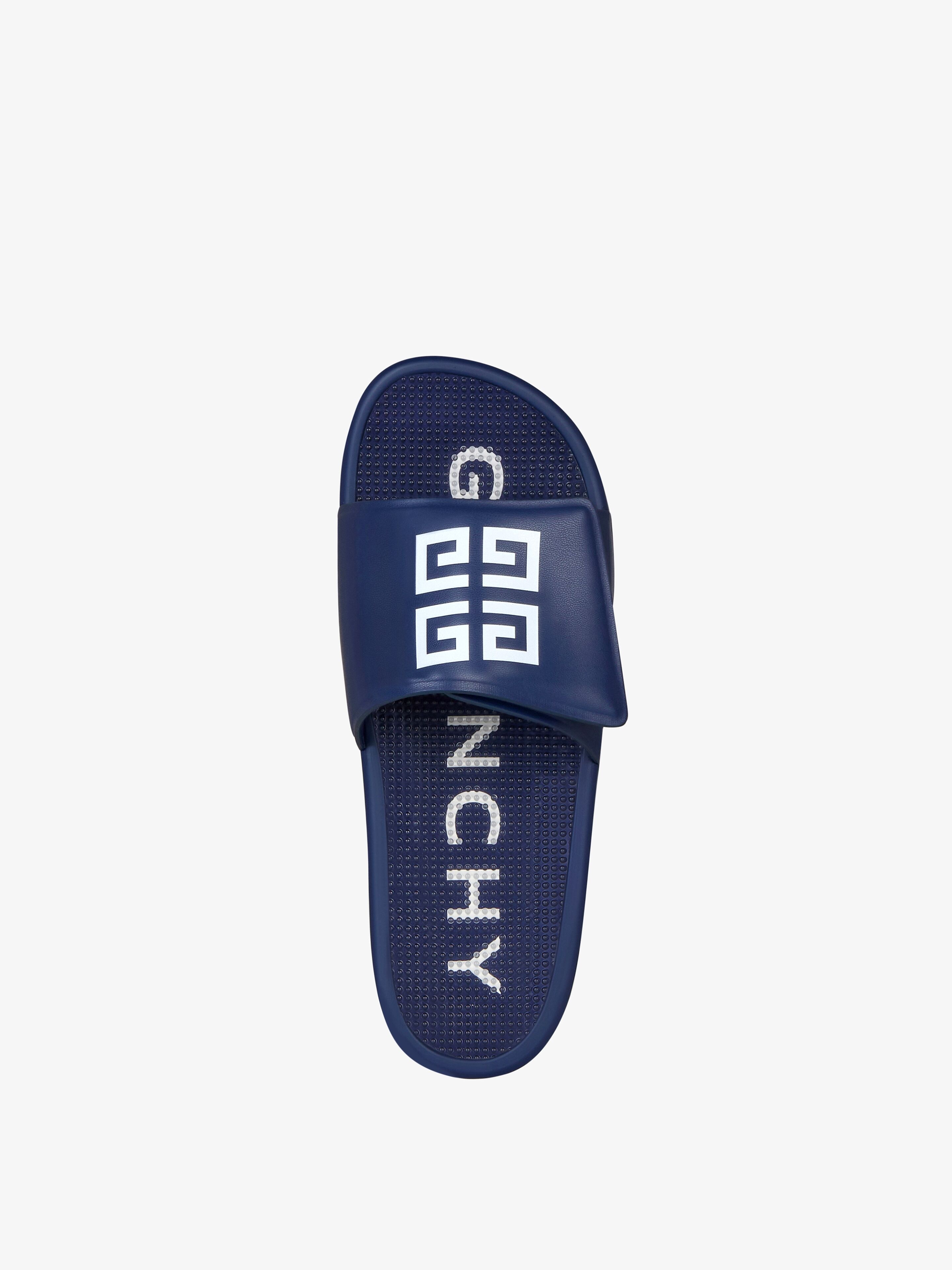 SLIDE FLAT SANDALS IN SYNTHETIC LEATHER - 4