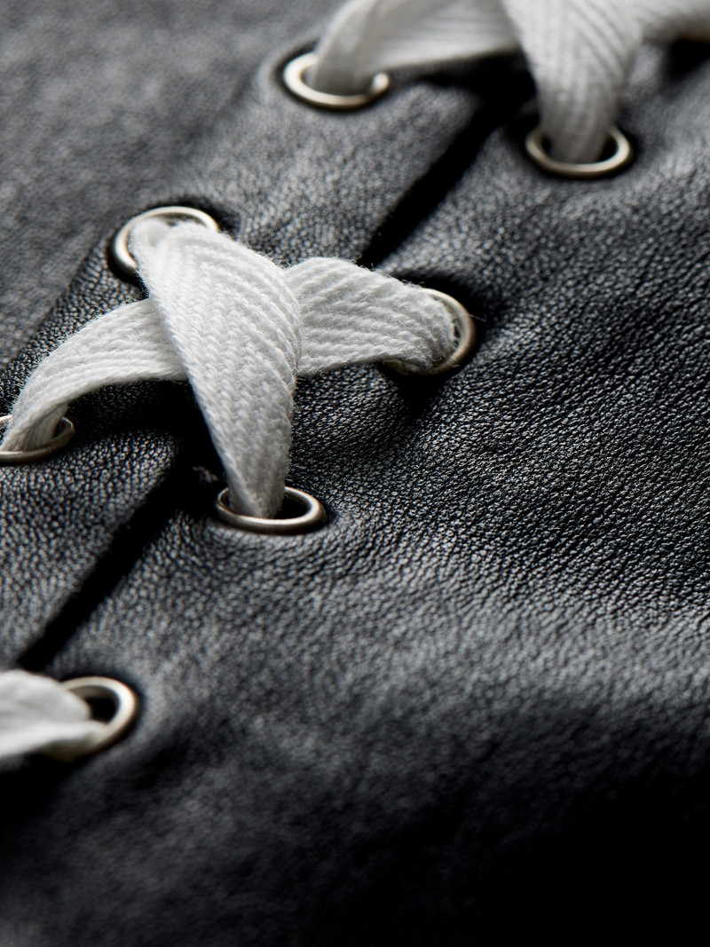 MADDOX HIGH RISE VEGAN LEATHER LEGGING WITH LACEUP DETAIL 4