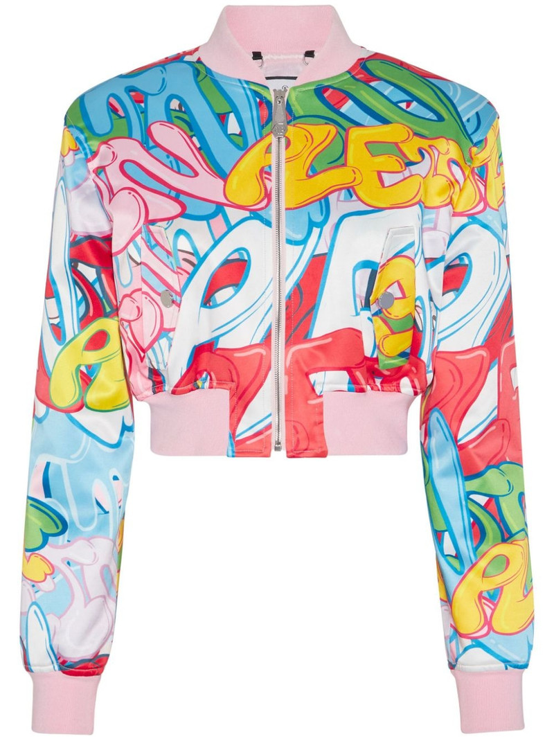 graffiti-logo 공단 bomber 재킷 1