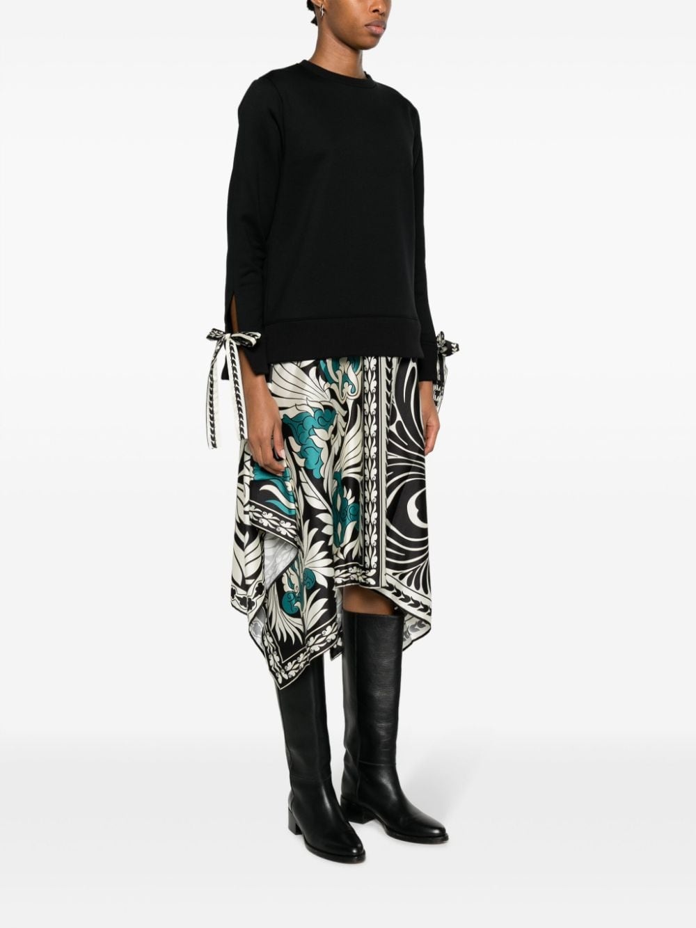 Arcade layered-design midi dress - 3