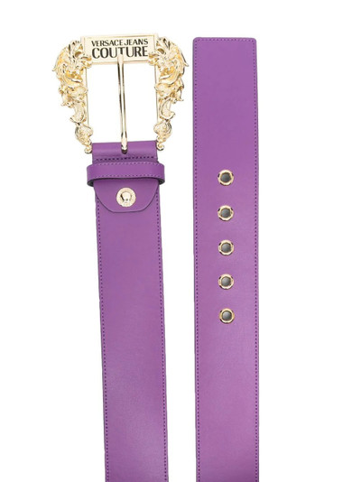 VERSACE JEANS COUTURE embossed-logo detail belt outlook