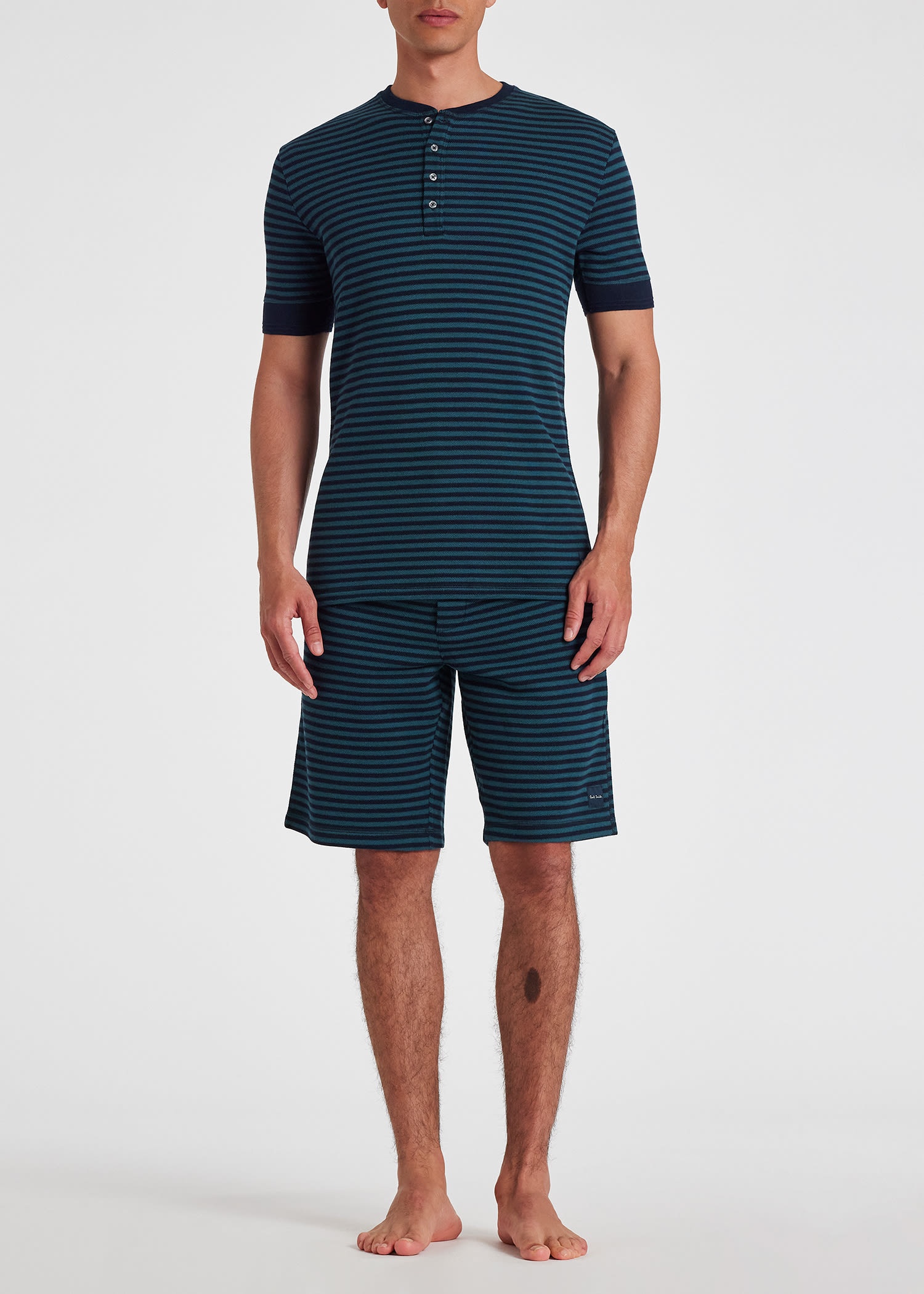Stripe Jersey Lounge Shorts - 4
