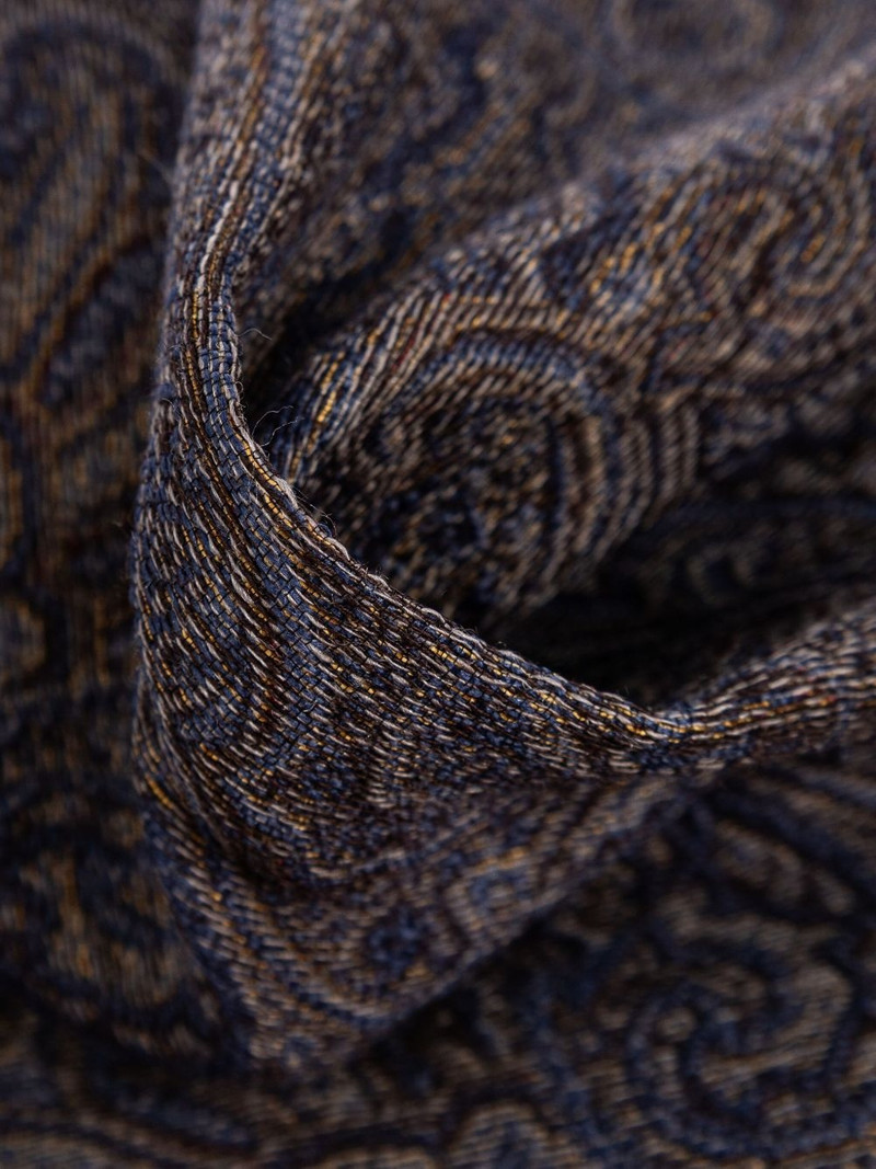 Etro paisley-pattern fringed scarf outlook