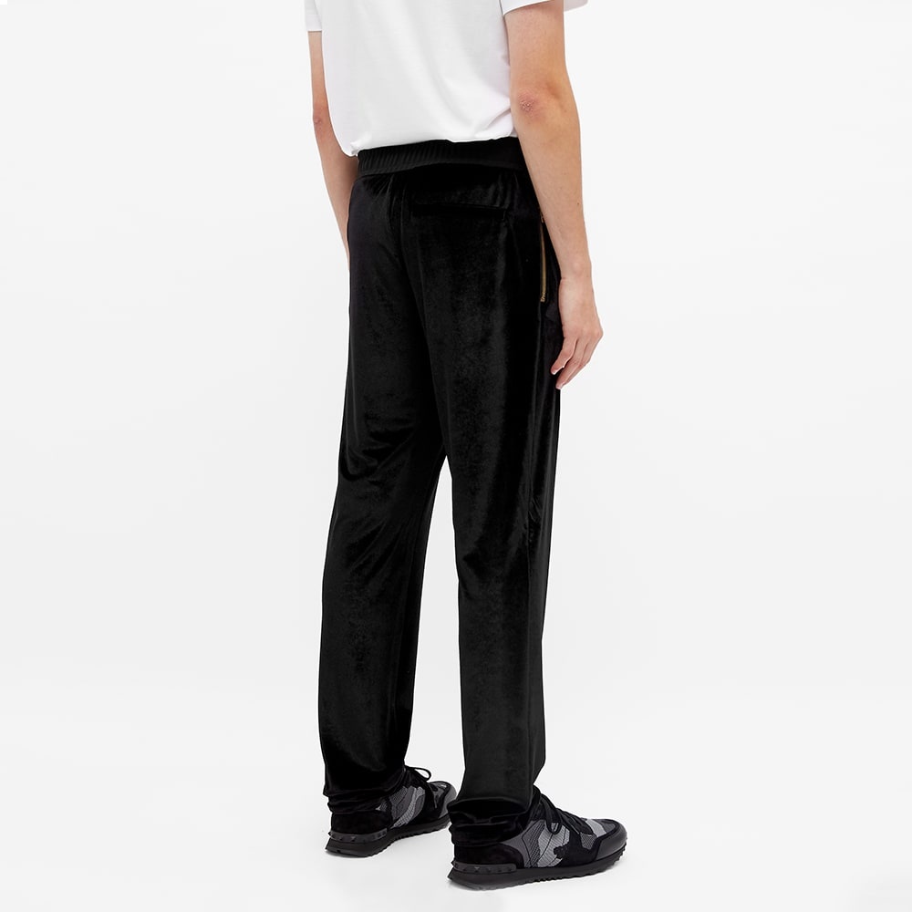 Versace Embroidered Medusa Velour Track Pant - 6