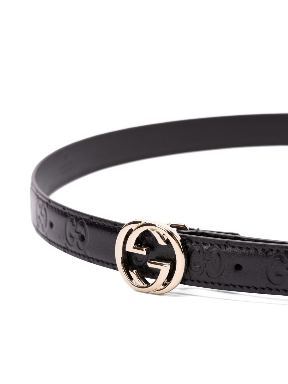 interlocking-G leather belt - 2