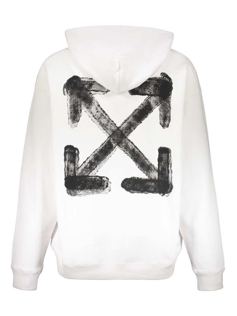 Off-White logo-print hoodie outlook