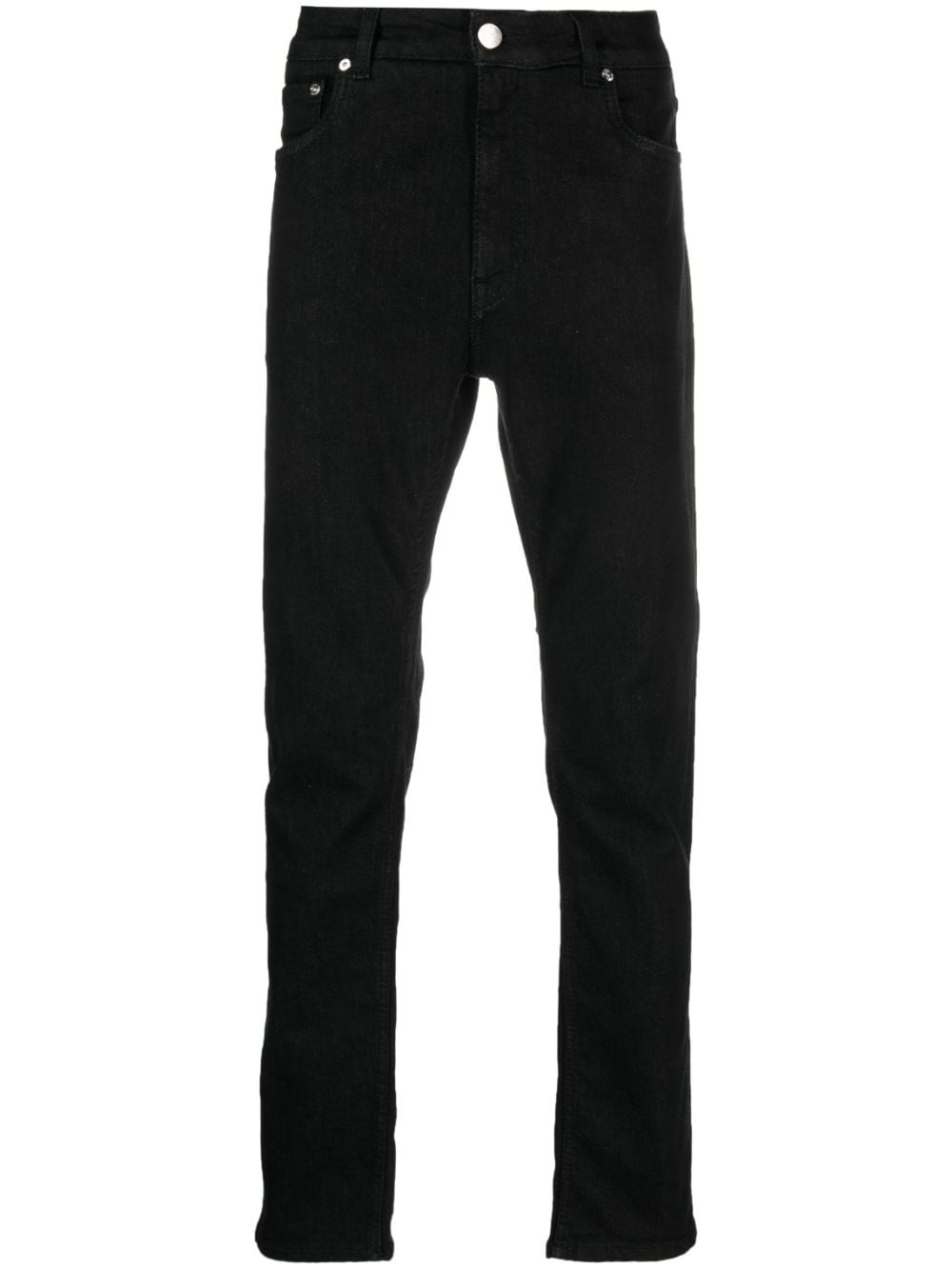 mid-rise straight-leg jeans - 1