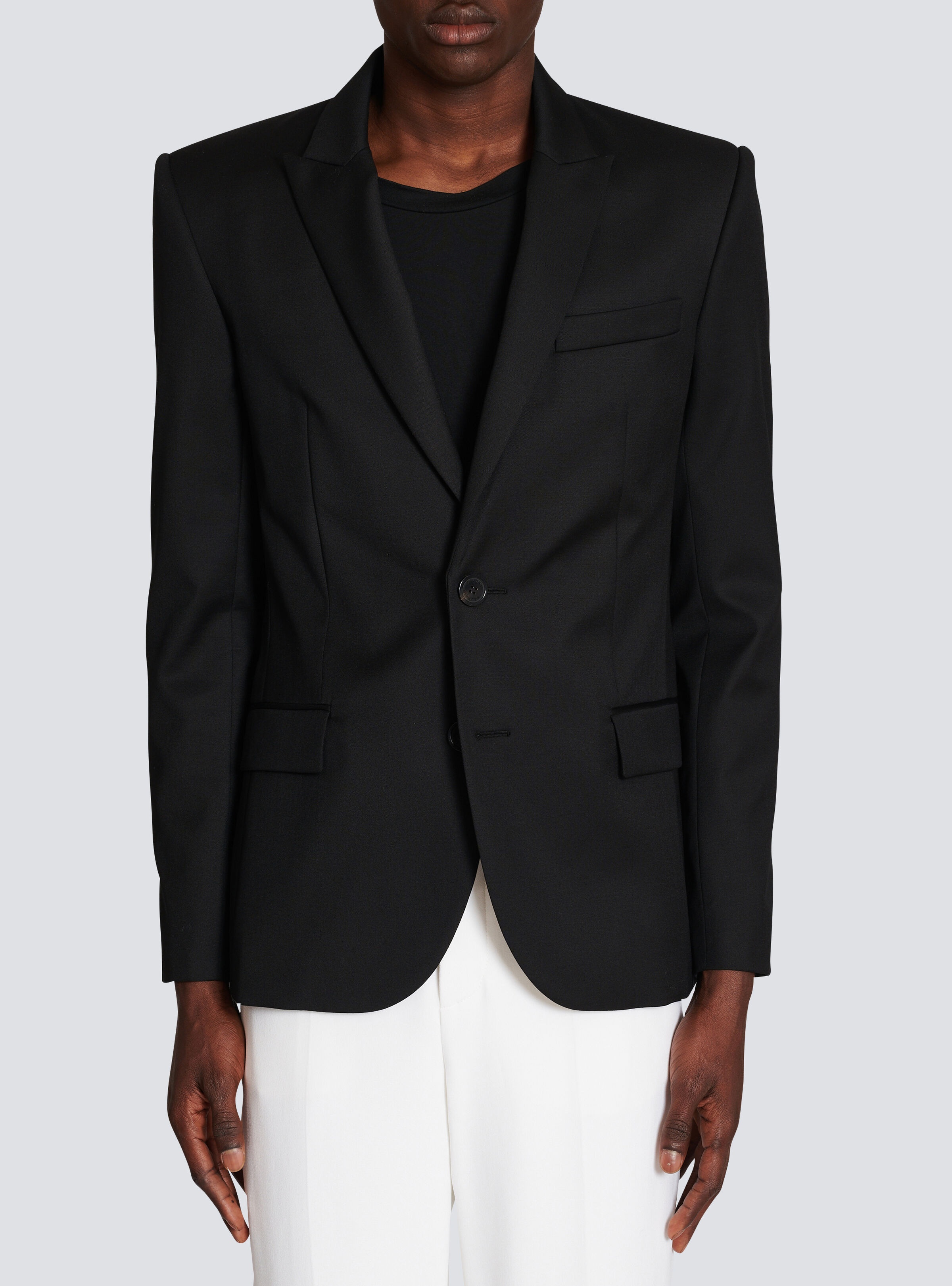 Two-button wool blazer - 5