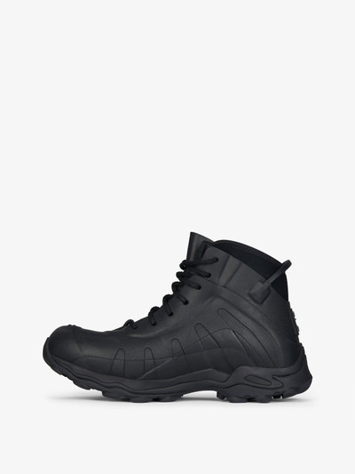 Givenchy BOGS LACE UP BOOTS IN RUBBER AND NEOPRENE outlook