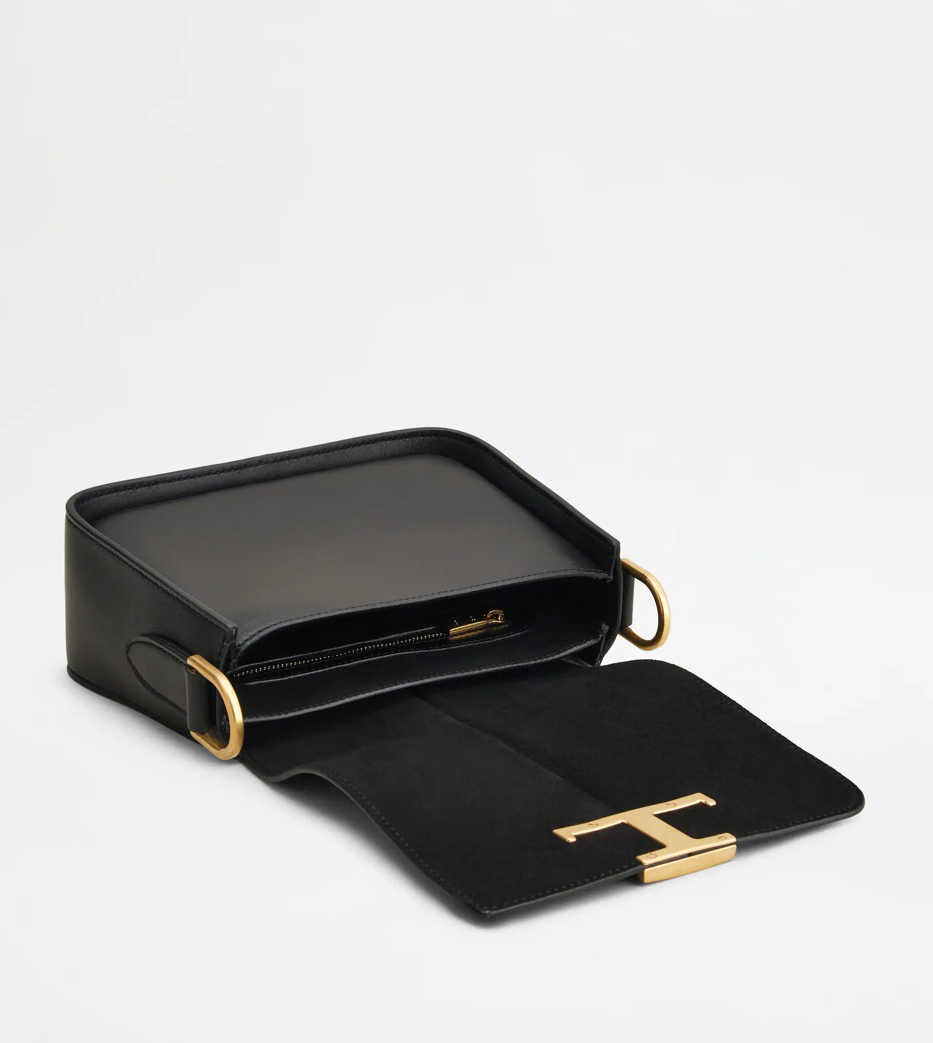 TIMELESS CROSSBODY BAG IN LEATHER MINI - BLACK - 5