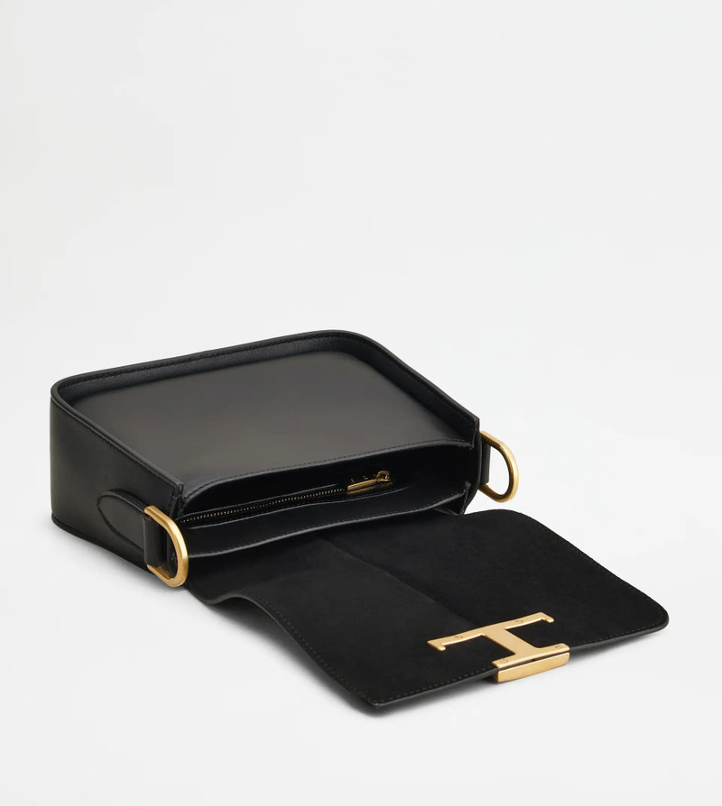 TIMELESS CROSSBODY BAG IN LEATHER MINI - BLACK 5