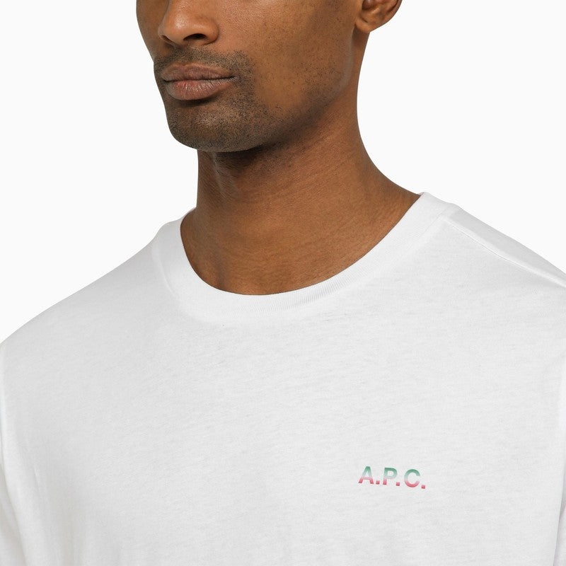 LOGOED WHITE CREW-NECK NOLAN T-SHIRT - 4