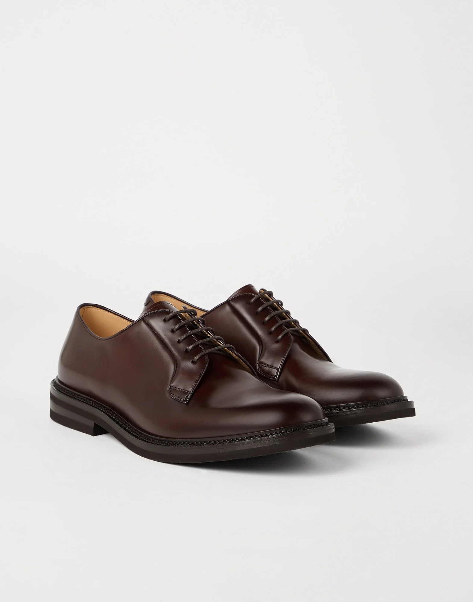 Aged calfskin Derbys - 1