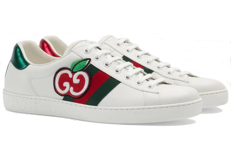 Gucci Ace Low 'GG Apple Patch - White' 611376-DOPE0-9064 - 2