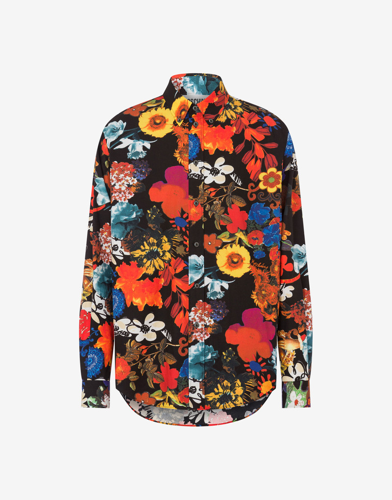 ALLOVER FLOWERS POPLIN SHIRT 1