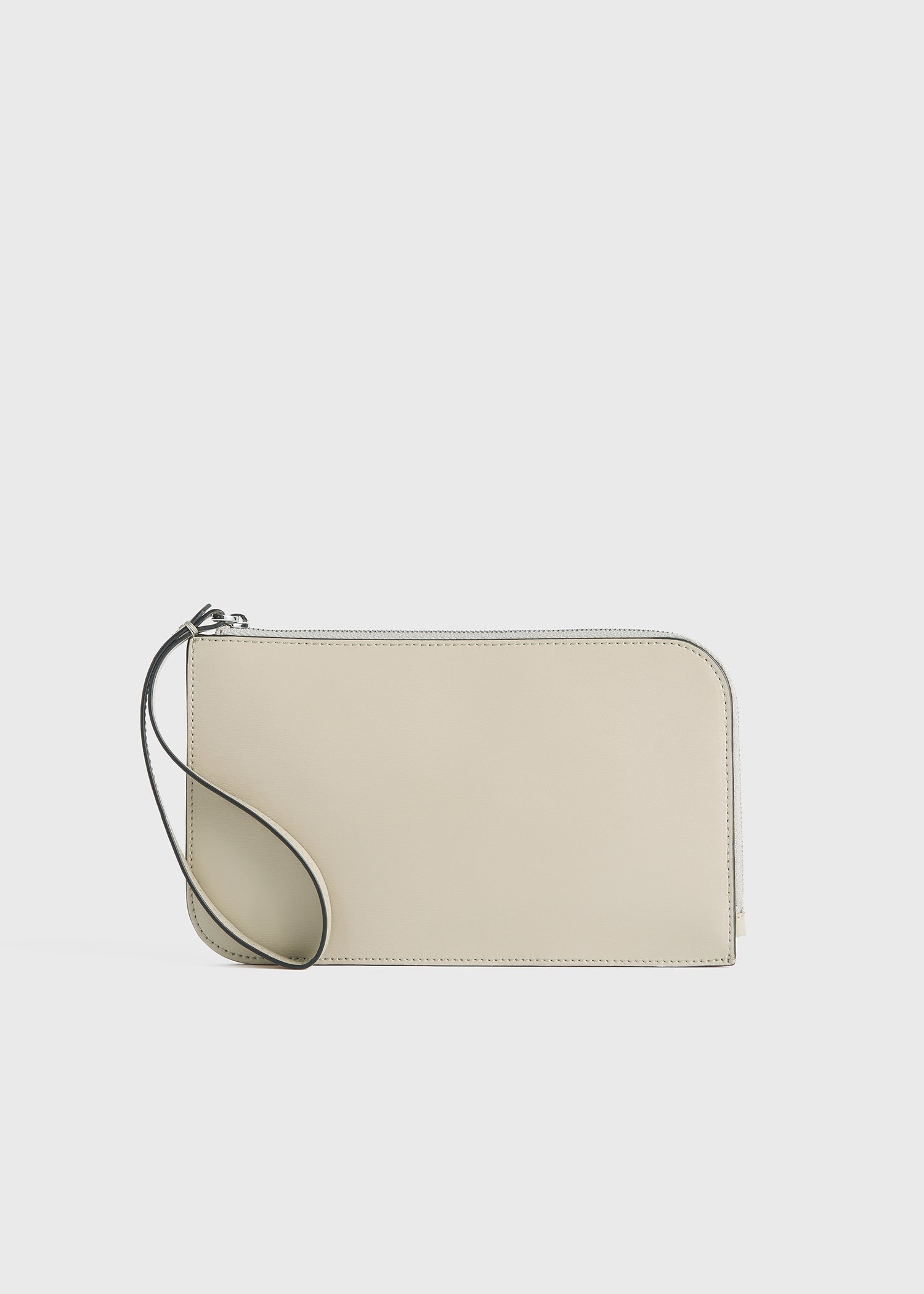 Leather wristlet pouch fawn - 7