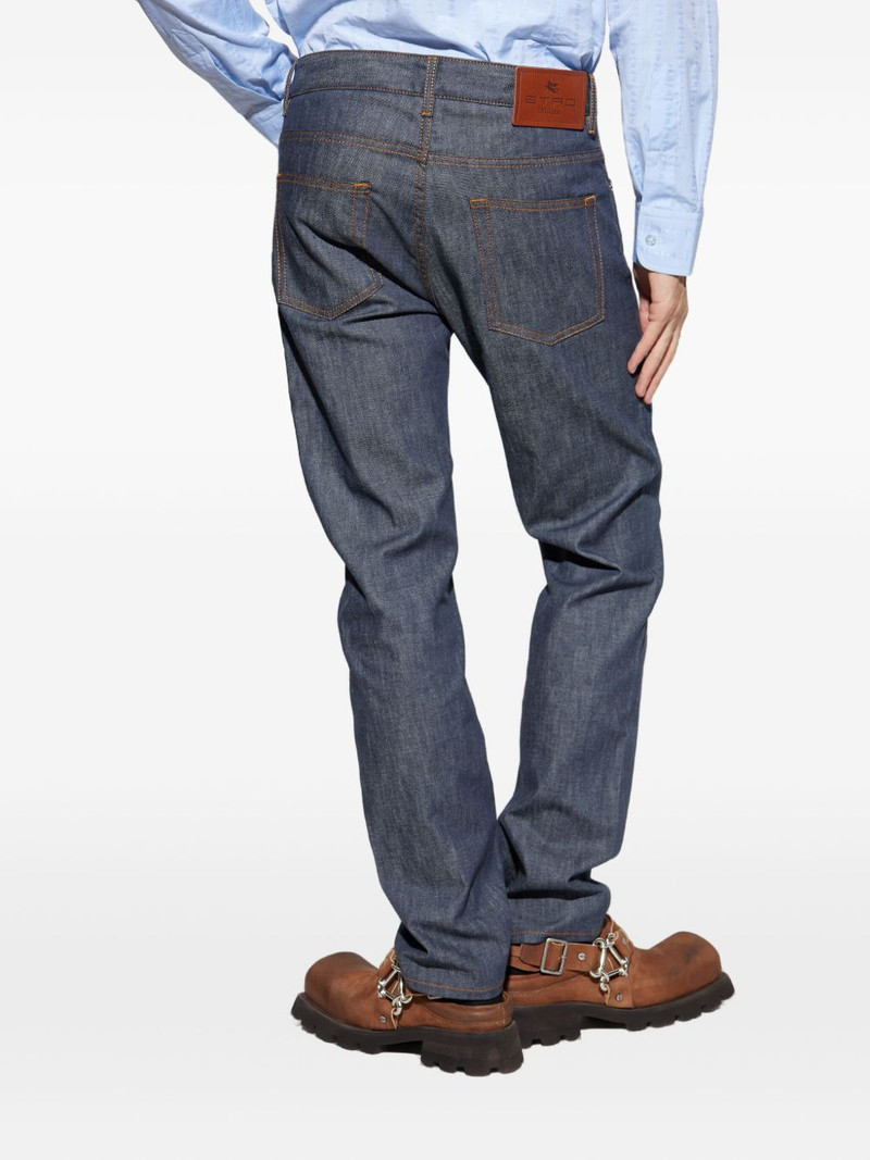 contrast-stitched jeans 4