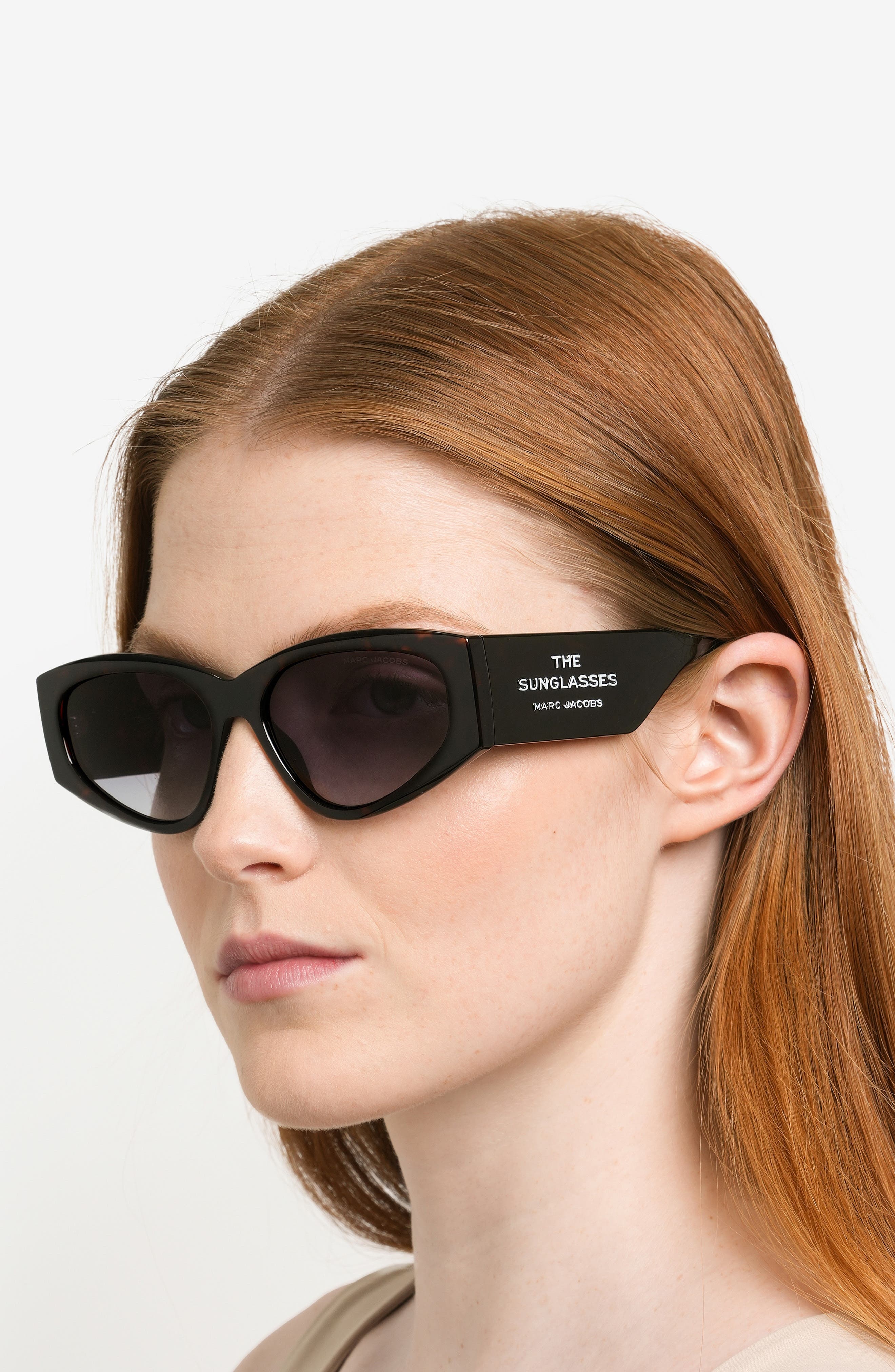 Marc Jacobs 56mm Gradient Cat Eye Sunglasses in Havana at Nordstrom - 5
