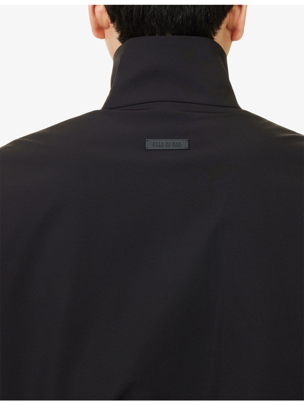De-Bossed Logo-Patch Stand-Collar Shell Track Jacket - 5