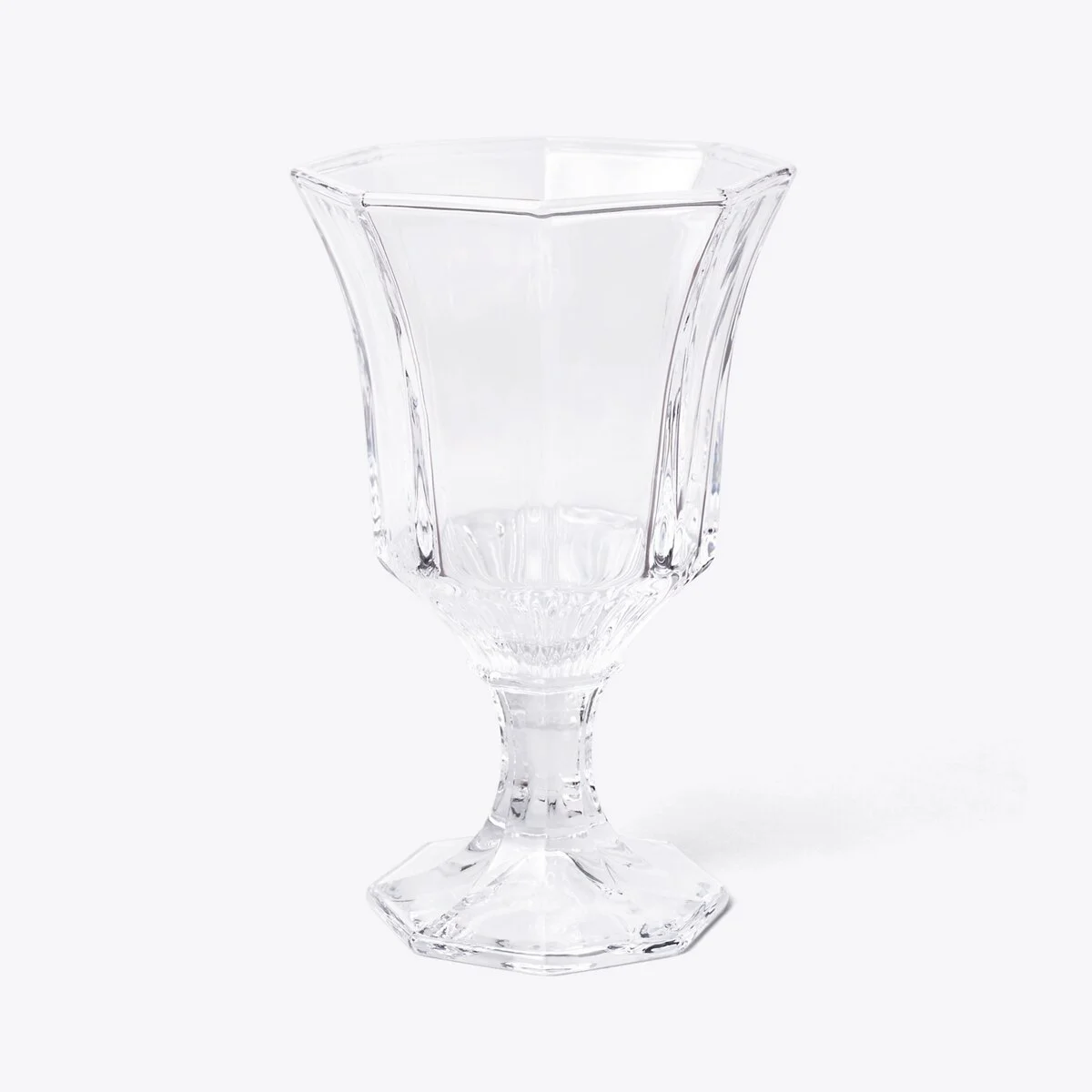 Pressed-Glass Wine Glass, Set of 4 - 1