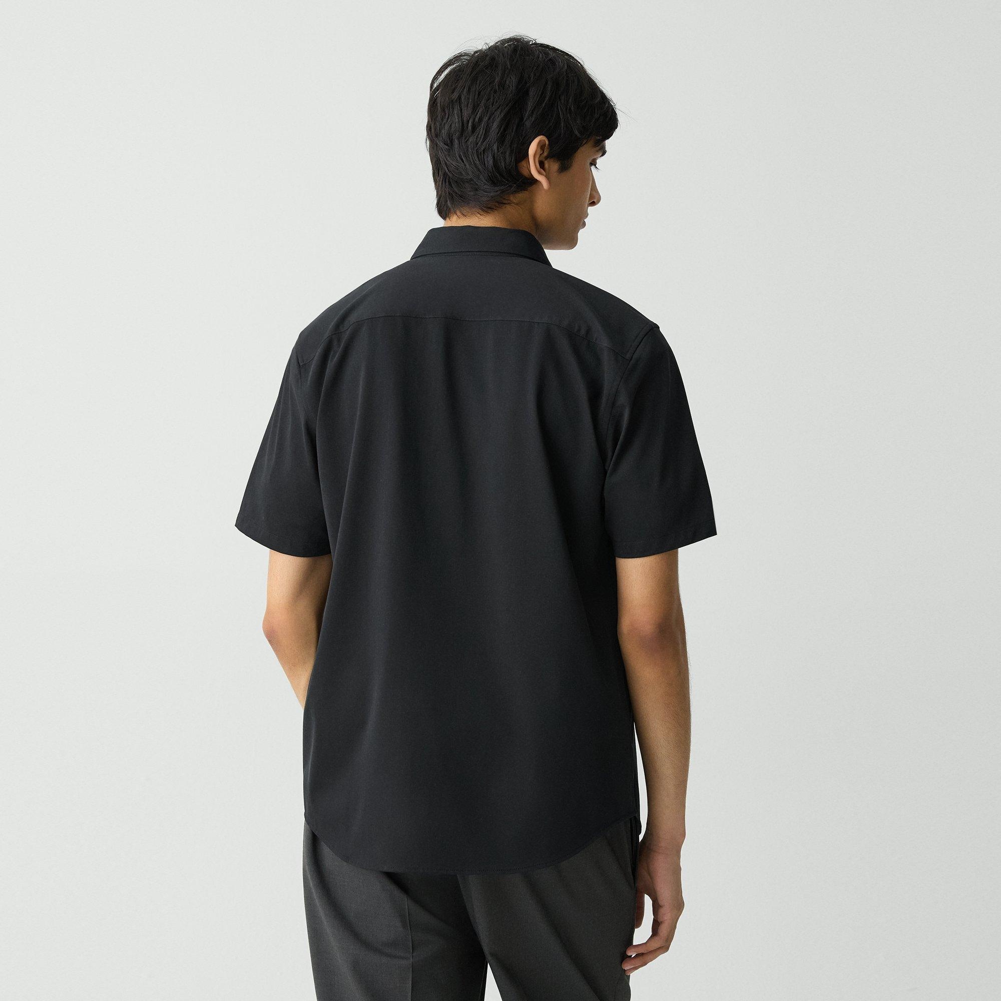 Irving Short-Sleeve Shirt in Structure Knit - 4