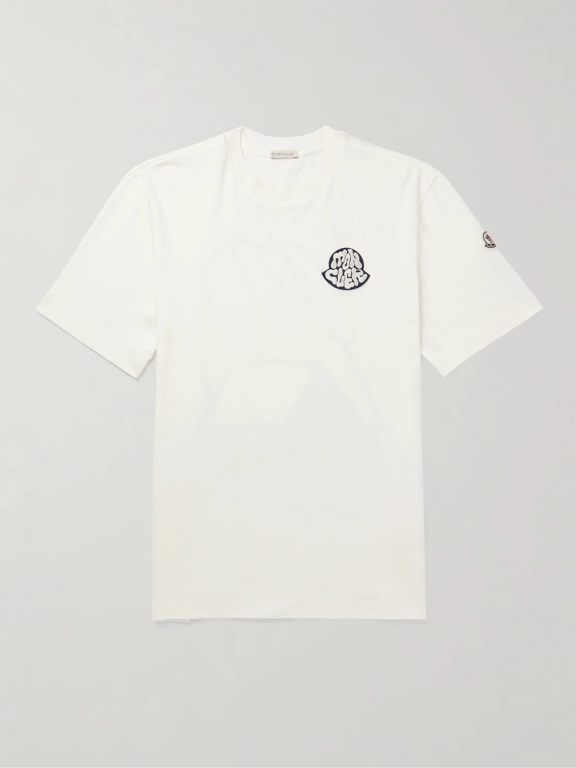 Logo-Appliquéd Printed Cotton-Jersey T-Shirt - 1