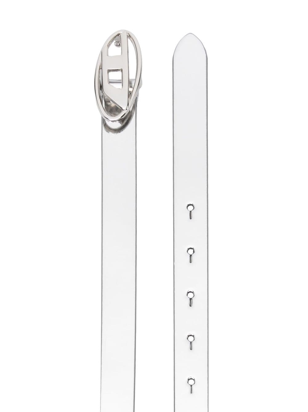 oval logo-plaque belt - 2