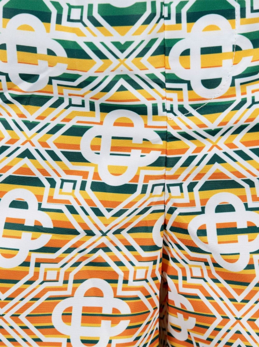 monogram-pattern striped swimming trunks - 3