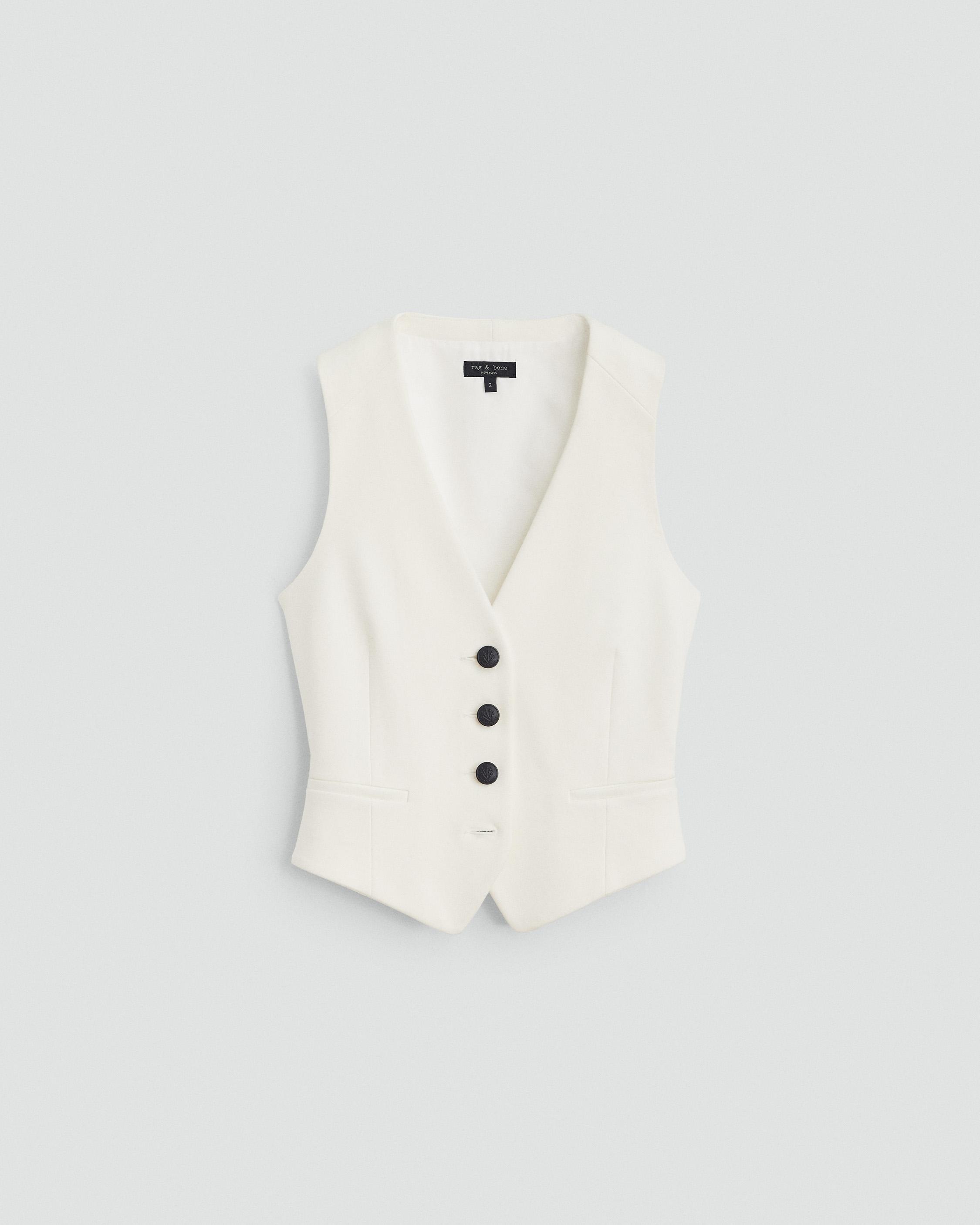 rag & bone Priya Ponte Vest Tailored Fit