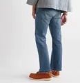 Distressed Selvedge Denim Jeans - 4